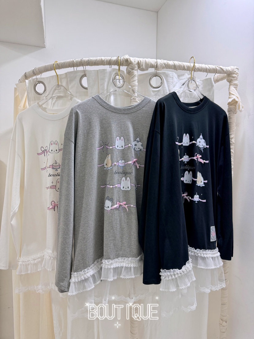 BOUTIQUE-L韓國代購女裝新品職業休閑時尚人氣26春夏長袖T恤BOUTIQUE-L長袖T恤