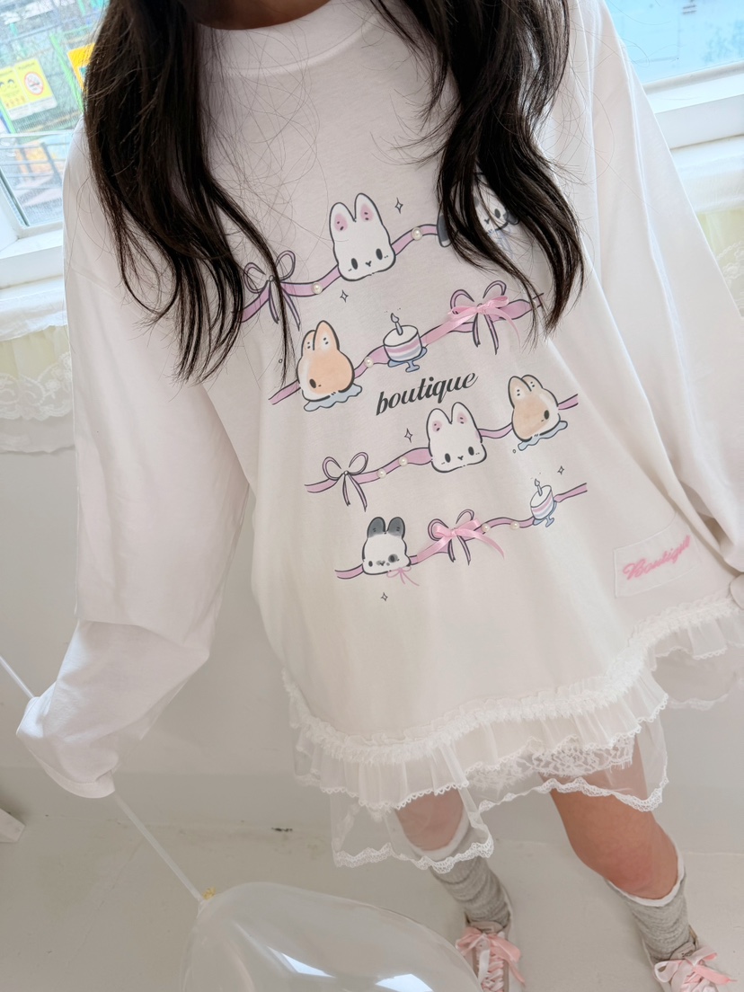 BOUTIQUE-L韓國代購女裝新品職業休閑時尚人氣26春夏長袖T恤BOUTIQUE-L長袖T恤