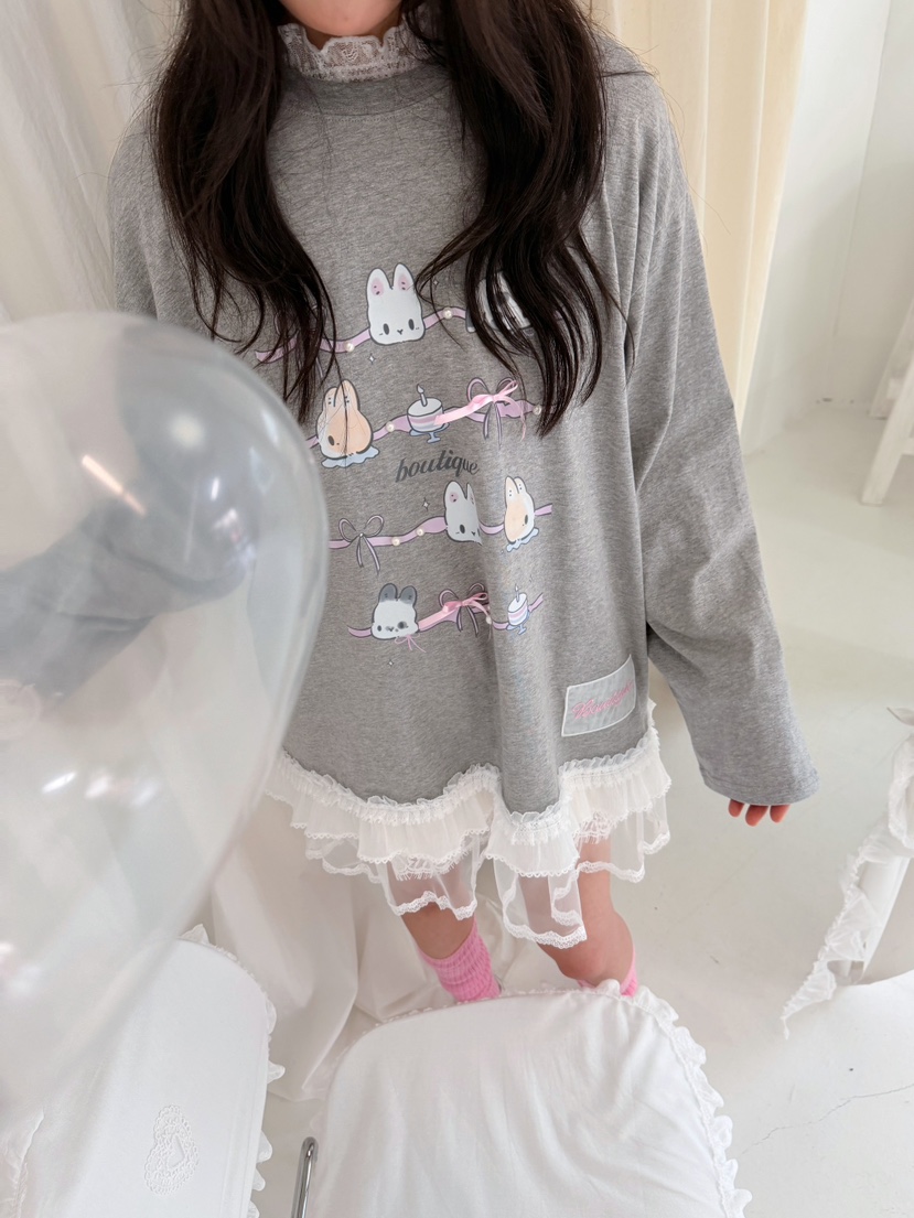 BOUTIQUE-L韓國代購女裝新品職業休閑時尚人氣26春夏長袖T恤BOUTIQUE-L長袖T恤