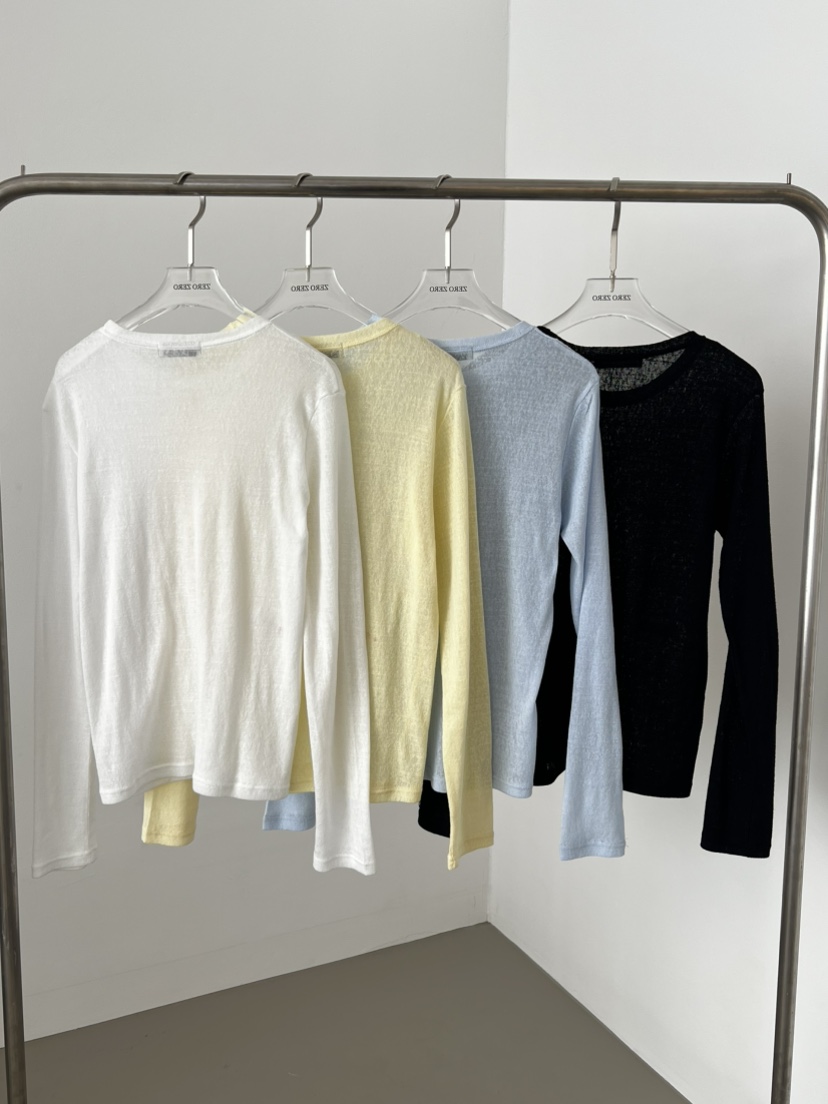 ZEROZERO韓國東大門直郵女裝新款推薦人氣時尚26春夏長袖T恤ZEROZERO長袖T恤