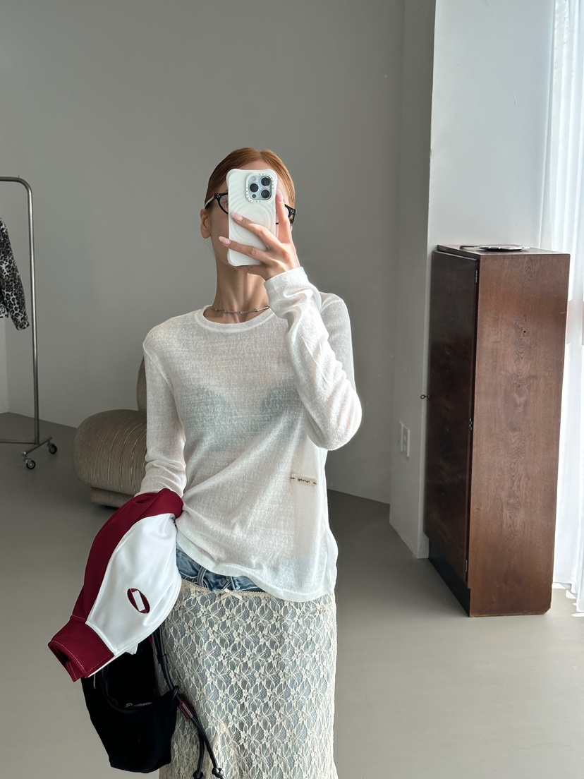 ZEROZERO韓國東大門直郵女裝新款推薦人氣時尚26春夏長袖T恤ZEROZERO長袖T恤圖色1