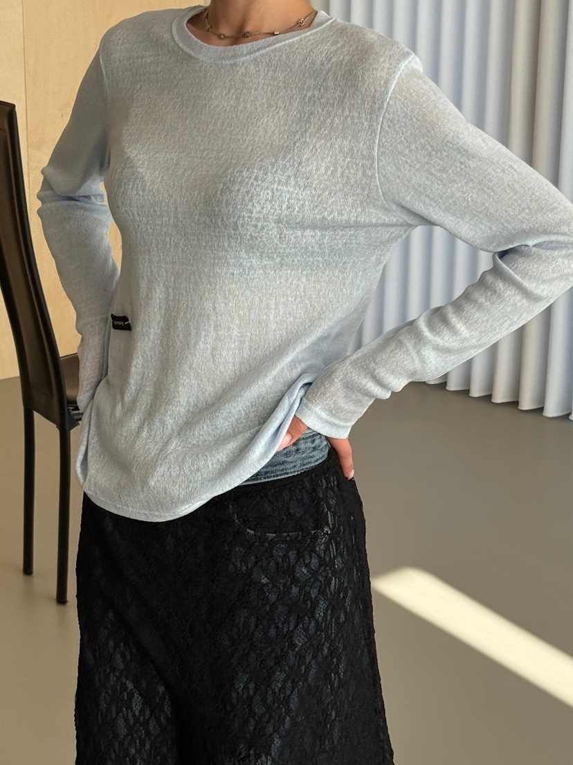 ZEROZERO韓國東大門直郵女裝新款推薦人氣時尚26春夏長袖T恤ZEROZERO長袖T恤圖色2