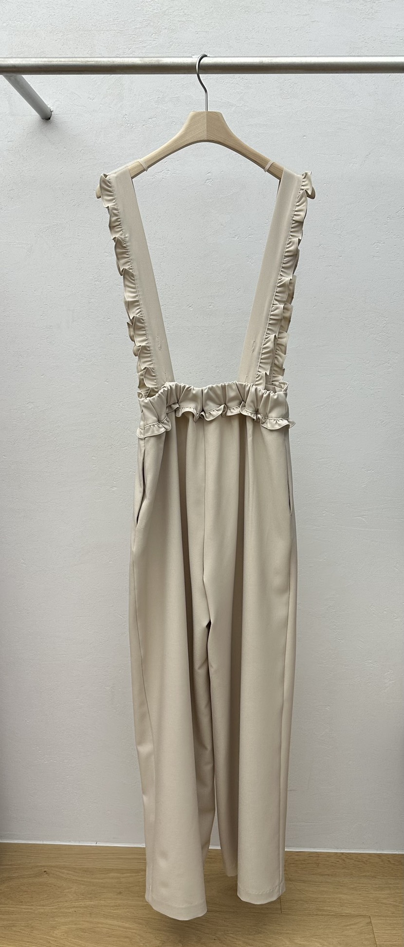 RE:FRESH-L韓國代購女裝新款熱賣人氣職業背帶褲荷葉邊混紡RE:FRESH背帶褲