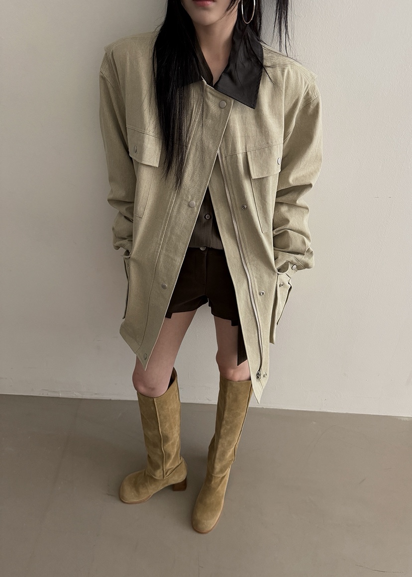 AMOOD韓國代購女士新品推薦26春夏時尚休閑人氣熱賣職業夾克AMOOD夾克