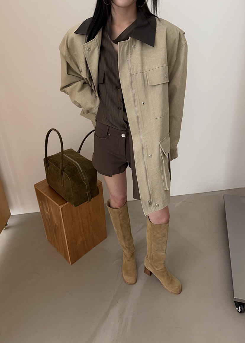 AMOOD韓國代購女士新品推薦26春夏時尚休閑人氣熱賣職業夾克AMOOD夾克