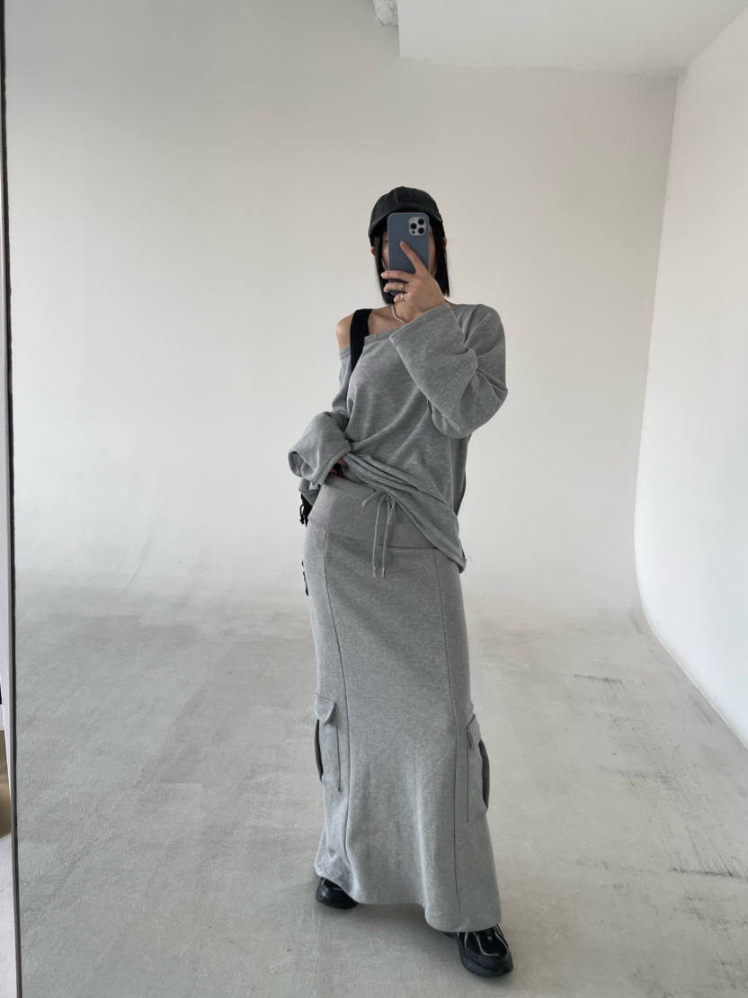 REIZ韓國東大門直郵女士新品職業26春夏時尚休閑推薦長裙REIZ長裙