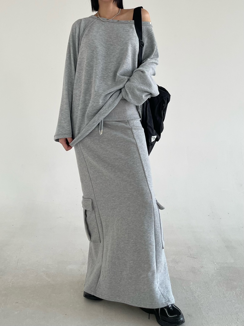 REIZ韓國東大門直郵女士新品職業26春夏時尚休閑推薦長裙REIZ長裙