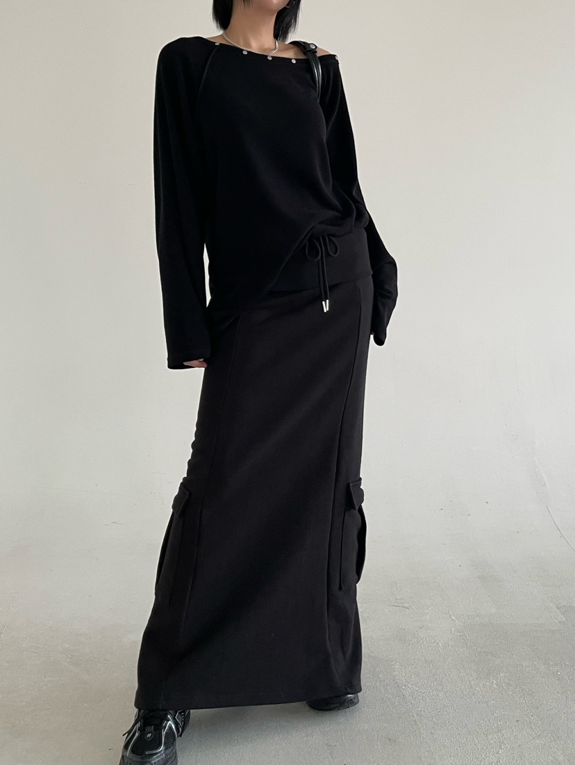 REIZ韓國東大門直郵女士新品職業26春夏時尚休閑推薦長裙REIZ長裙