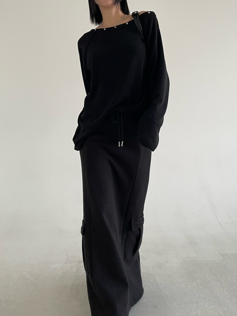 REIZ韓國東大門直郵女士新品職業26春夏時尚休閑推薦長裙REIZ長裙