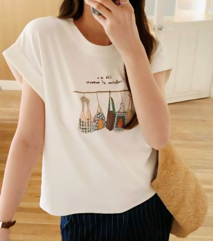 RICO/BLING BLING-S韓國東大門代購女裝新品26春夏T恤RICO/BLING BLING-ST恤