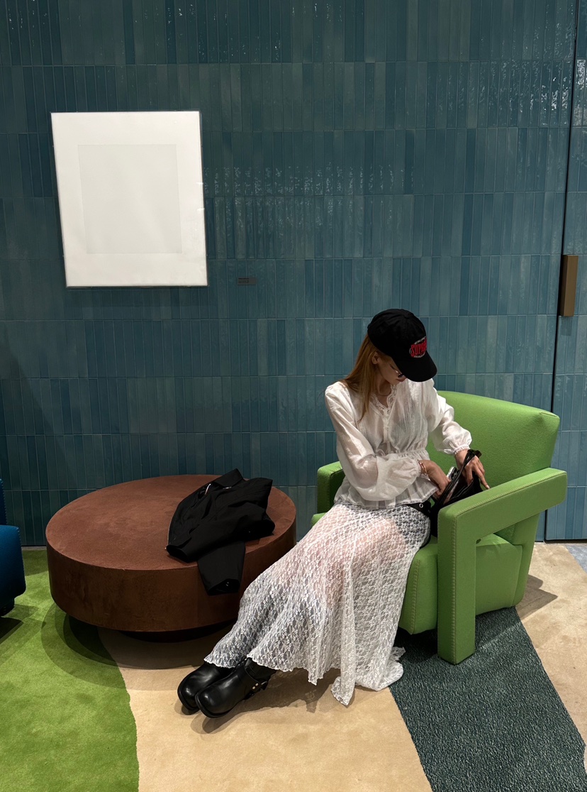 ZEROZERO韓國東大門直郵女裝新品26春夏人氣休閑長裙蕾絲ZEROZERO長裙