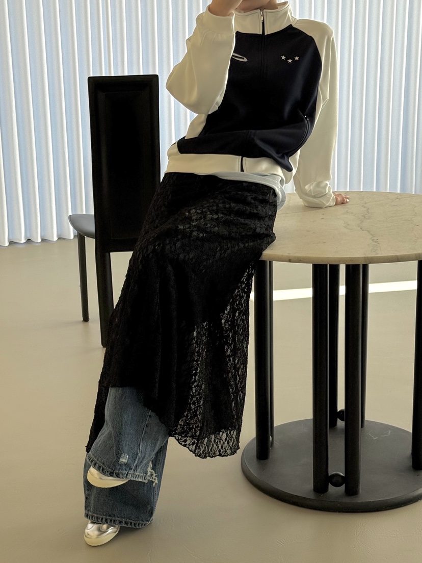 ZEROZERO韓國東大門直郵女裝新品26春夏人氣休閑長裙蕾絲ZEROZERO長裙