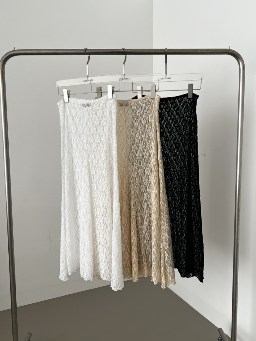 ZEROZERO韓國東大門直郵女裝新品26春夏人氣休閑長裙蕾絲ZEROZERO長裙