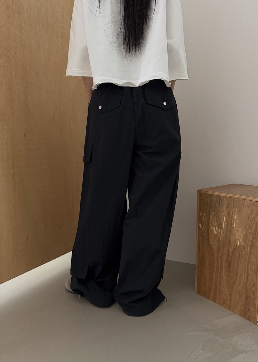 AMOOD韓國直郵女士新款時尚熱賣休閑推薦26春夏休閑褲口袋AMOOD休閑褲