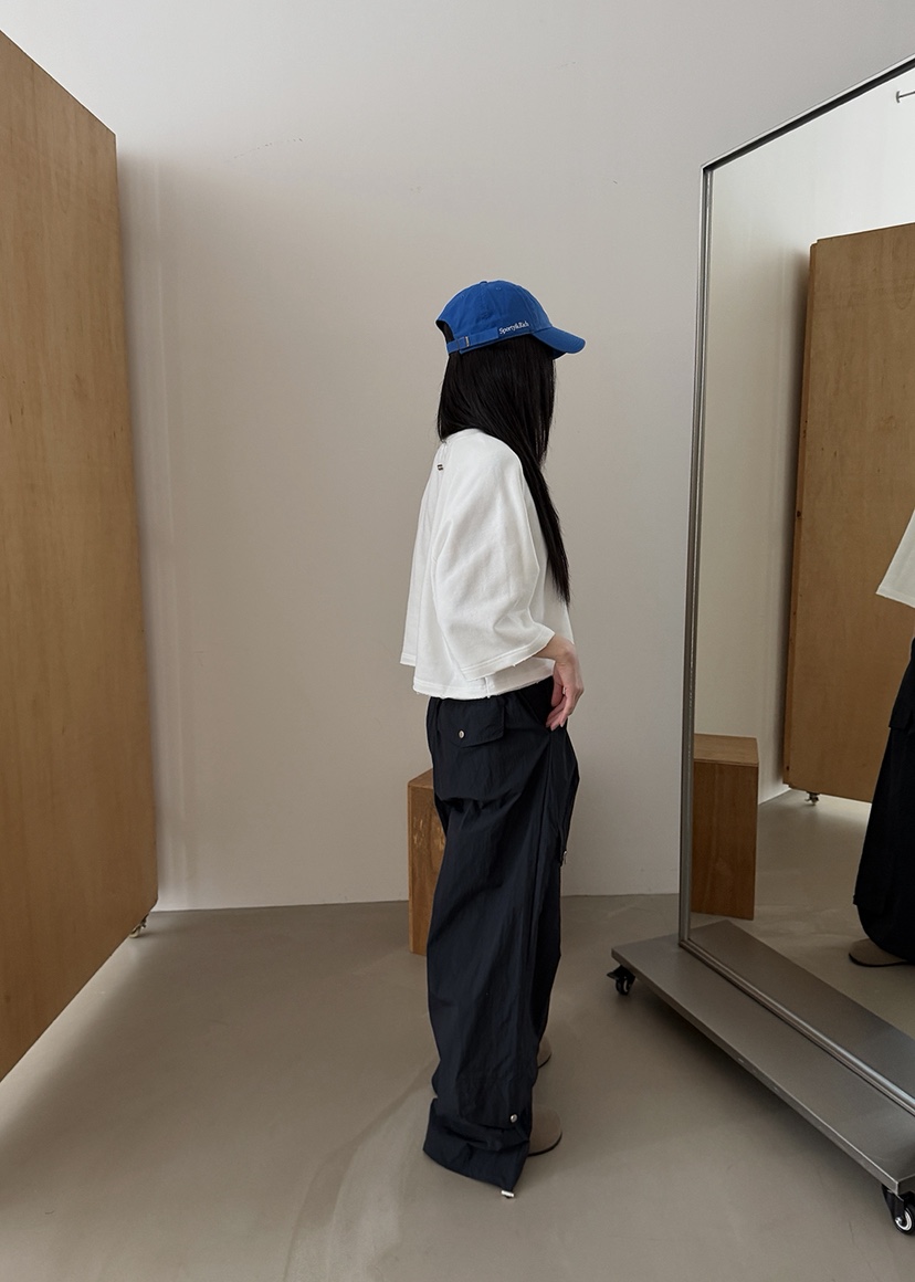 AMOOD韓國直郵女士新款時尚熱賣休閑推薦26春夏休閑褲口袋AMOOD休閑褲