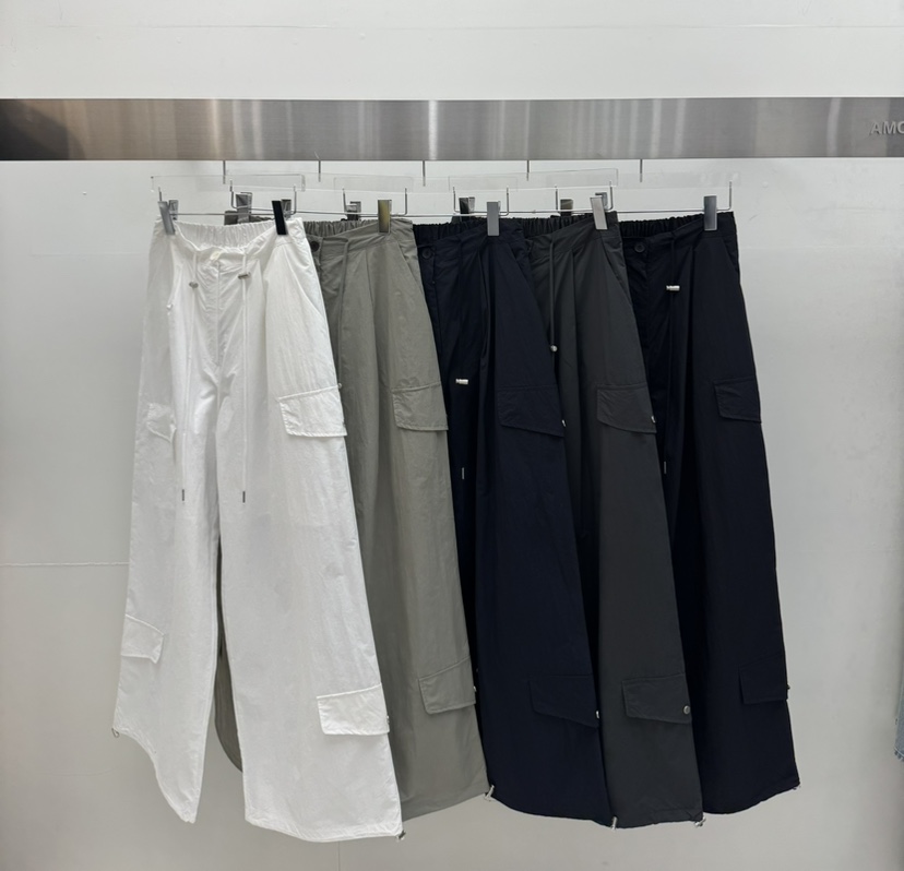 AMOOD韓國直郵女士新款時尚熱賣休閑推薦26春夏休閑褲口袋AMOOD休閑褲