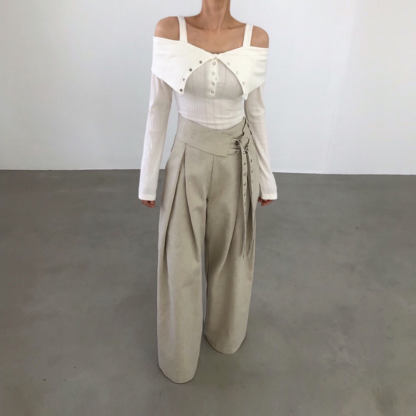 2TWO MOON韓國直郵實拍女裝新品26春夏人氣職業時尚休閑褲2TWO MOON休閑褲