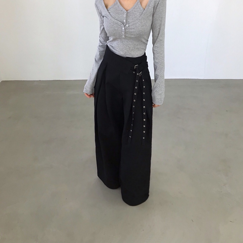 2TWO MOON韓國直郵實拍女裝新品26春夏人氣職業時尚休閑褲2TWO MOON休閑褲