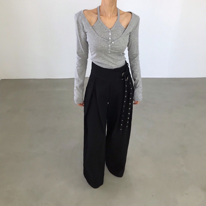 2TWO MOON韓國直郵實拍女裝新品26春夏人氣職業時尚休閑褲2TWO MOON休閑褲