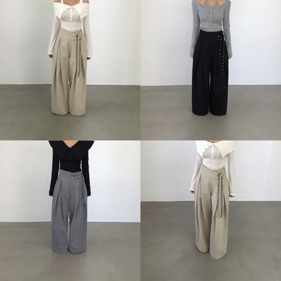 2TWO MOON韓國直郵實拍女裝新品26春夏人氣職業時尚休閑褲2TWO MOON休閑褲