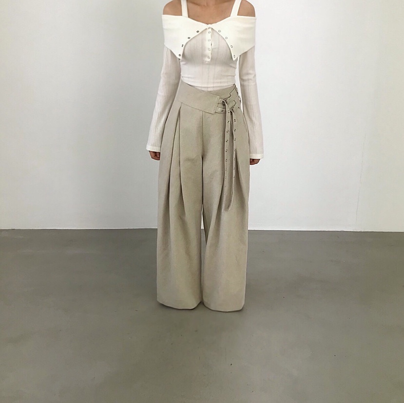 2TWO MOON韓國直郵實拍女裝新品26春夏人氣職業時尚休閑褲2TWO MOON休閑褲圖色1