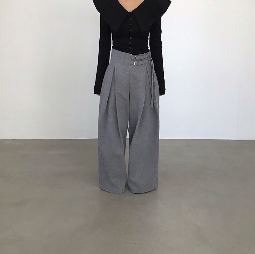 2TWO MOON韓國直郵實拍女裝新品26春夏人氣職業時尚休閑褲2TWO MOON休閑褲圖色2