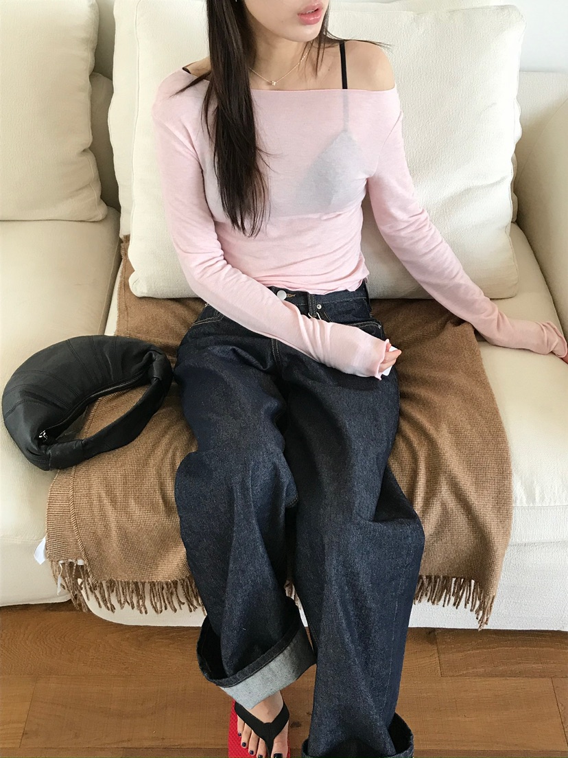 ESCHER韓國東大門直郵女士新款職業推薦26春夏時尚長袖T恤ESCHER長袖T恤