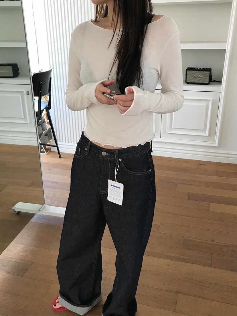 ESCHER韓國東大門直郵女士新款職業推薦26春夏時尚長袖T恤ESCHER長袖T恤