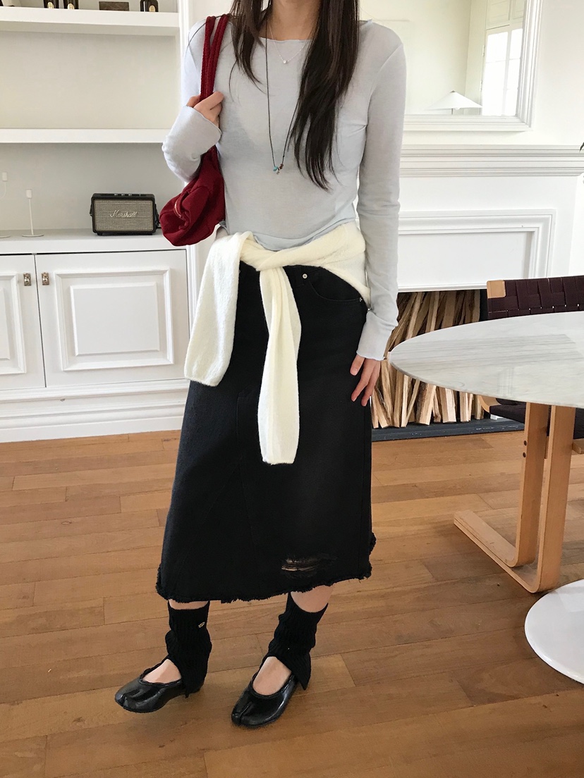 ESCHER韓國東大門直郵女士新款職業推薦26春夏時尚長袖T恤ESCHER長袖T恤