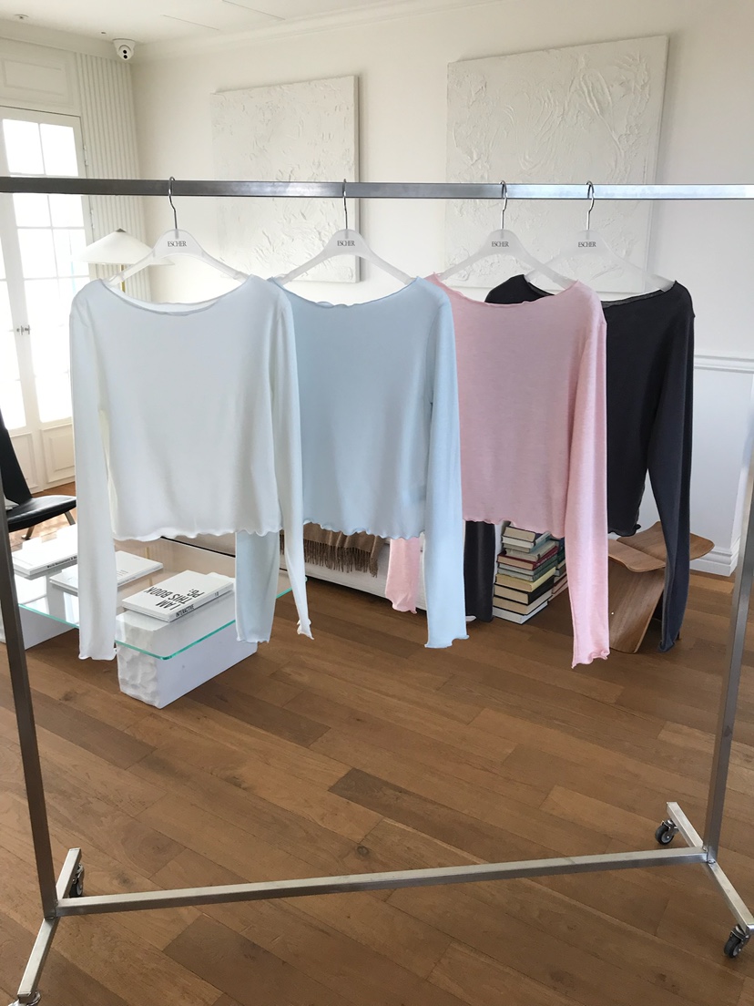 ESCHER韓國東大門直郵女士新款職業推薦26春夏時尚長袖T恤ESCHER長袖T恤