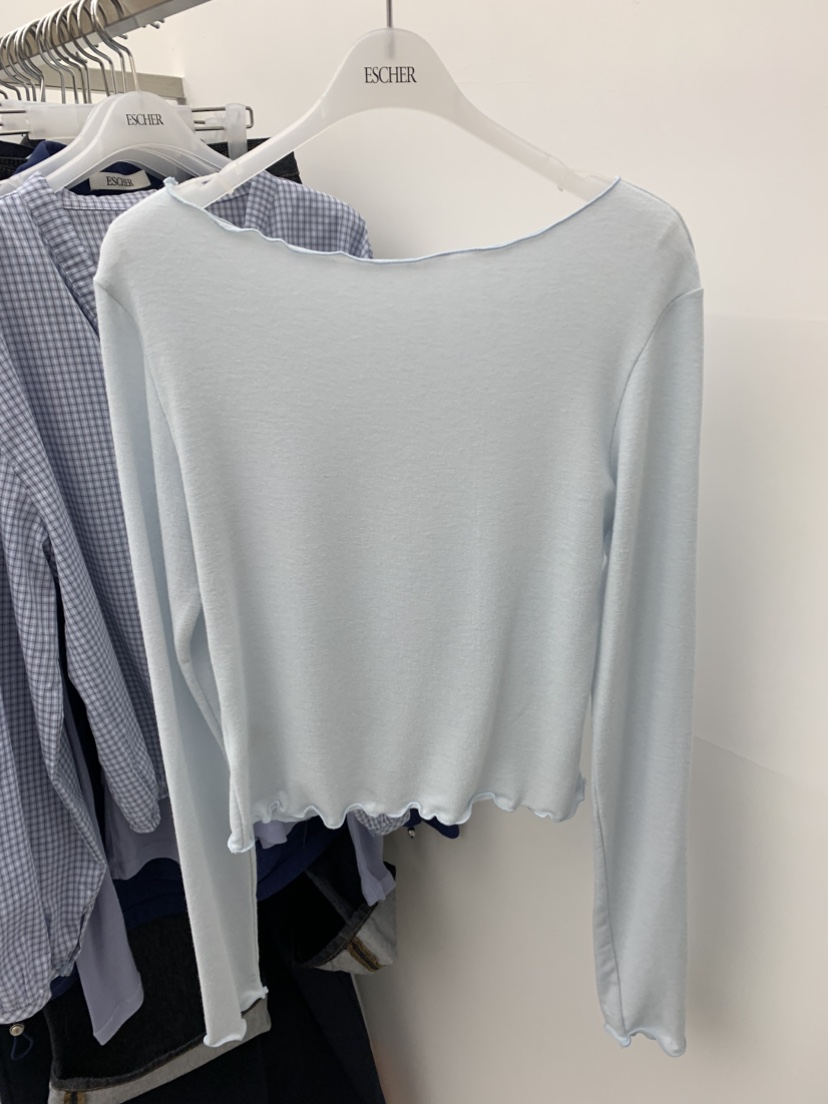 ESCHER韓國東大門直郵女士新款職業推薦26春夏時尚長袖T恤ESCHER長袖T恤圖色1
