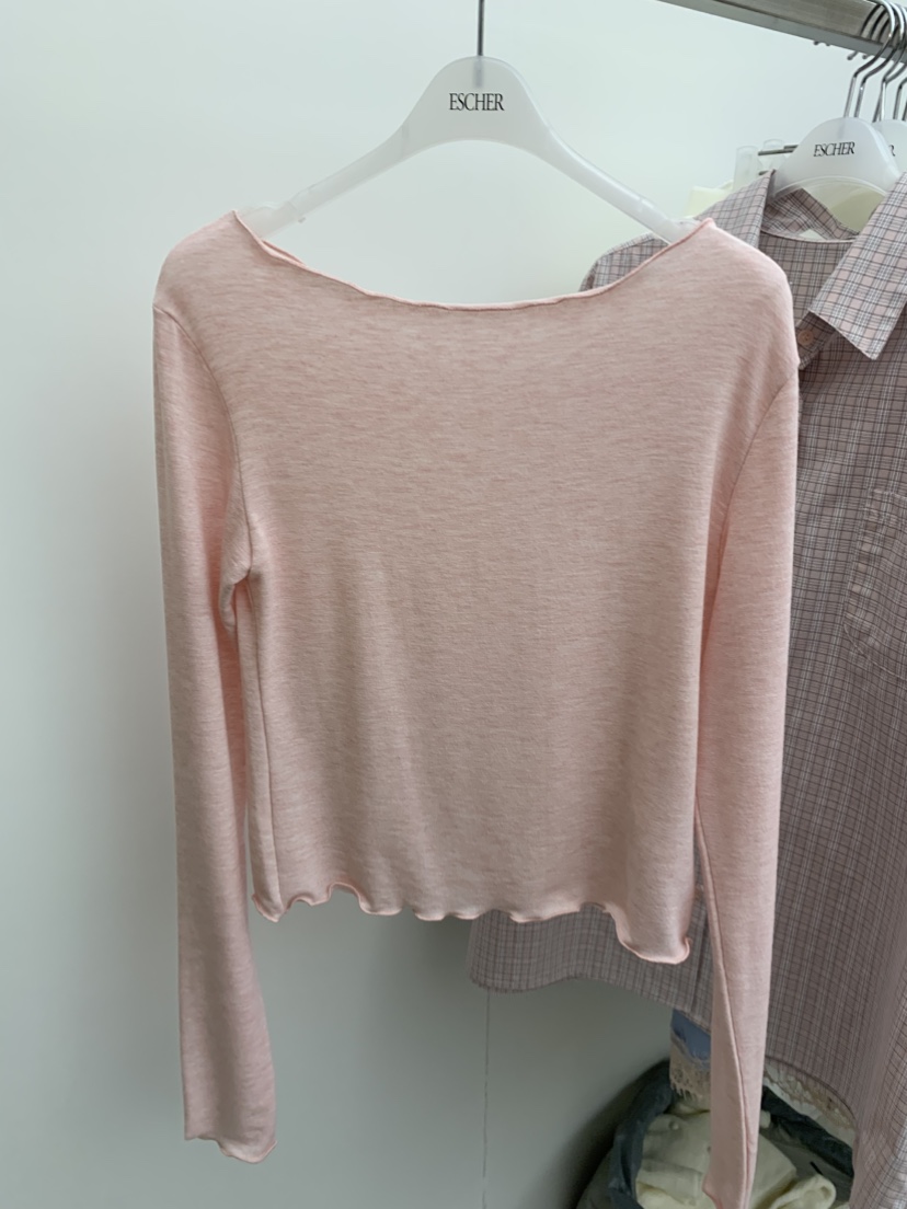 ESCHER韓國東大門直郵女士新款職業推薦26春夏時尚長袖T恤ESCHER長袖T恤圖色4