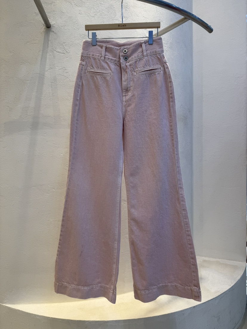 RIAH韓國直郵女裝新品職業熱賣時尚26春夏推薦休閑牛仔褲RIAH牛仔褲圖色1