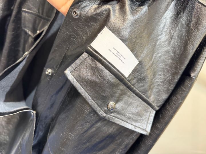 1.3韓國直郵實拍女裝新品職業26春夏休閑夾克含腰帶皮革1.3夾克