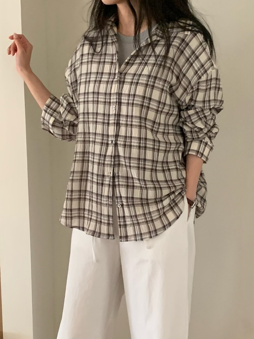 BLEECKER韓國直郵女士新款熱賣職業人氣推薦時尚襯衫蕾絲衫BLEECKER襯衫/蕾絲衫