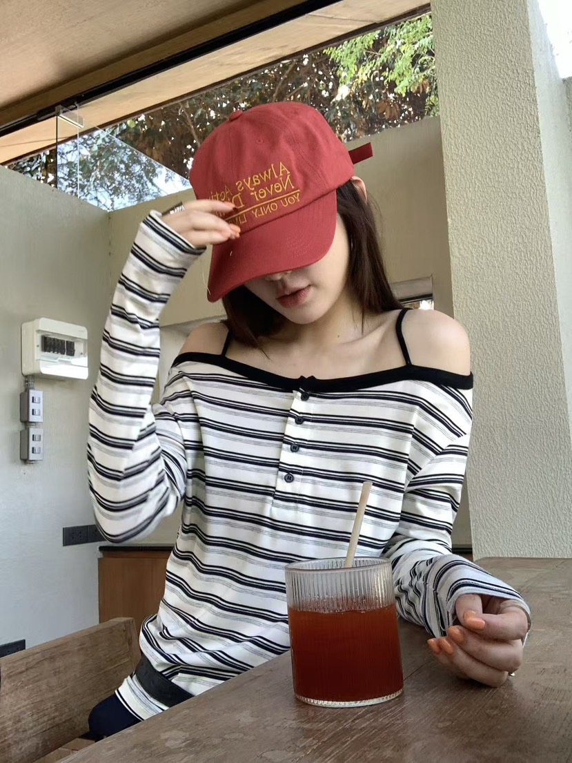 EOMPIT韓國直郵女士新品熱賣休閑推薦職業時尚26春夏長袖T恤EOMPIT長袖T恤