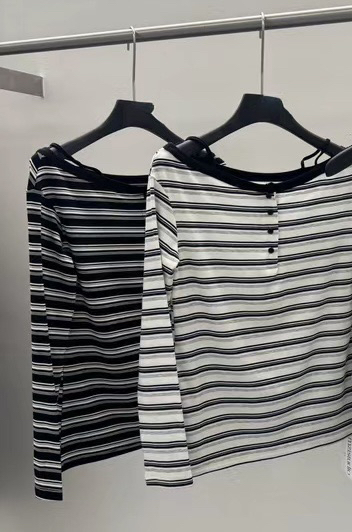 EOMPIT韓國直郵女士新品熱賣休閑推薦職業時尚26春夏長袖T恤EOMPIT長袖T恤圖色2左一色