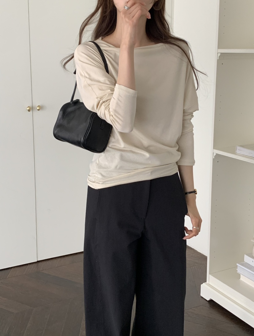 NOTICE韓國直郵女士新品26春夏推薦時尚人氣熱賣職業長袖T恤NOTICE長袖T恤