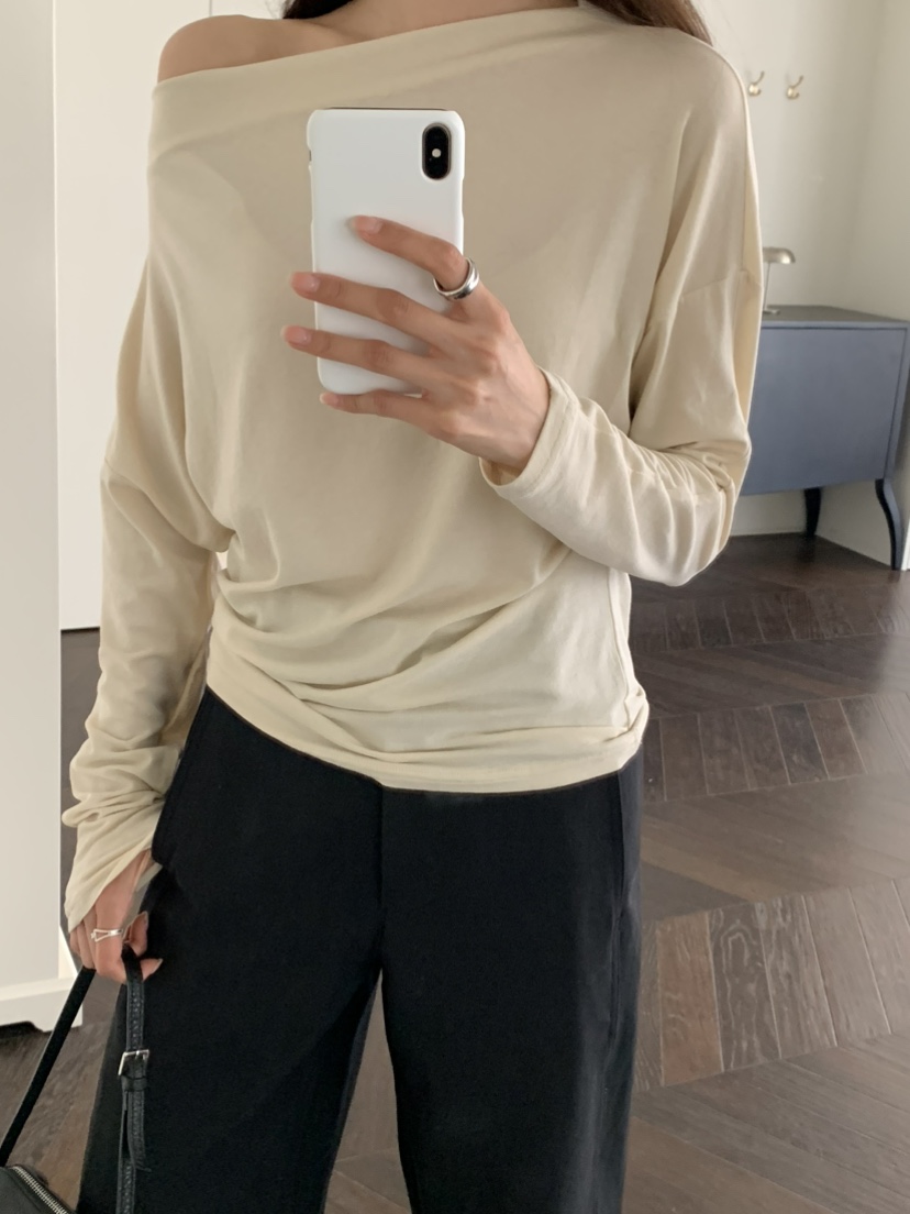 NOTICE韓國直郵女士新品26春夏推薦時尚人氣熱賣職業長袖T恤NOTICE長袖T恤