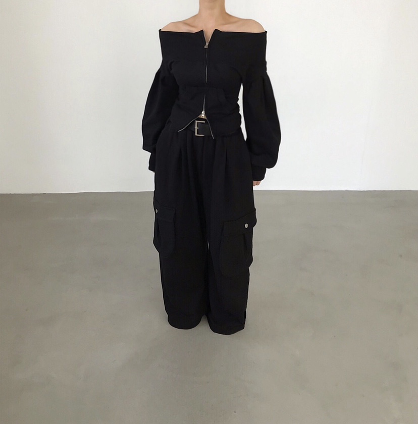 2TWO MOON韓國直郵女裝新款人氣推薦職業休閑休閑褲口袋2TWO MOON休閑褲