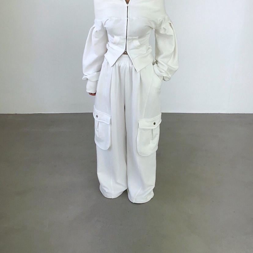 2TWO MOON韓國直郵女裝新款人氣推薦職業休閑休閑褲口袋2TWO MOON休閑褲