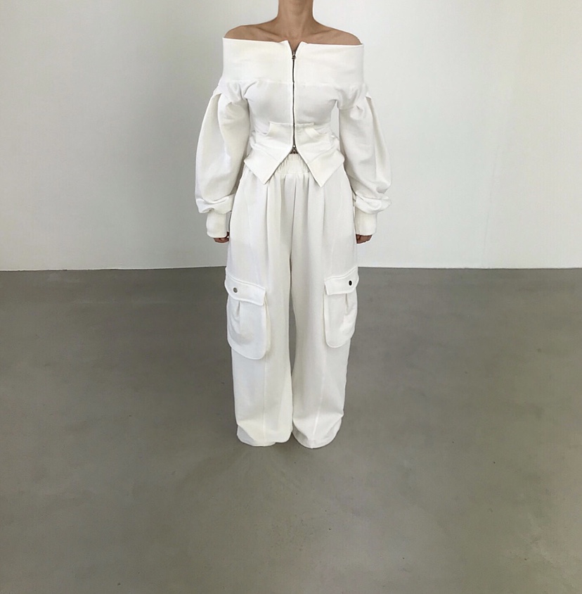 2TWO MOON韓國直郵女裝新款人氣推薦職業休閑休閑褲口袋2TWO MOON休閑褲