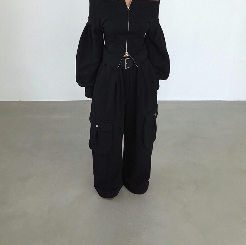 2TWO MOON韓國直郵女裝新款人氣推薦職業休閑休閑褲口袋2TWO MOON休閑褲圖色2