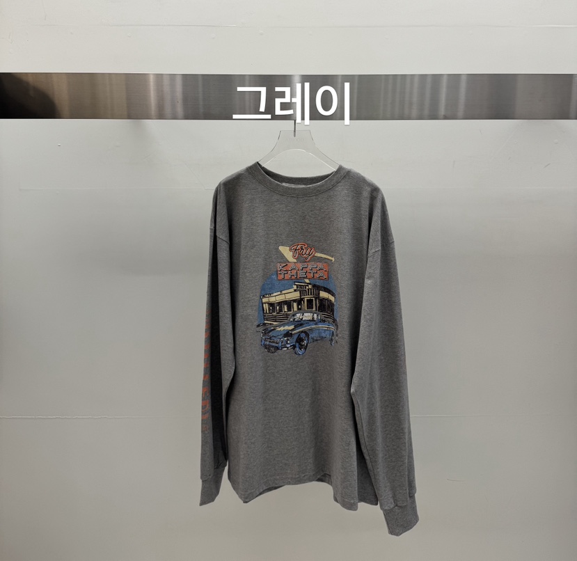 AMOOD韓國直郵實拍女士新品推薦時尚26春夏職業人氣長袖T恤AMOOD長袖T恤圖色2