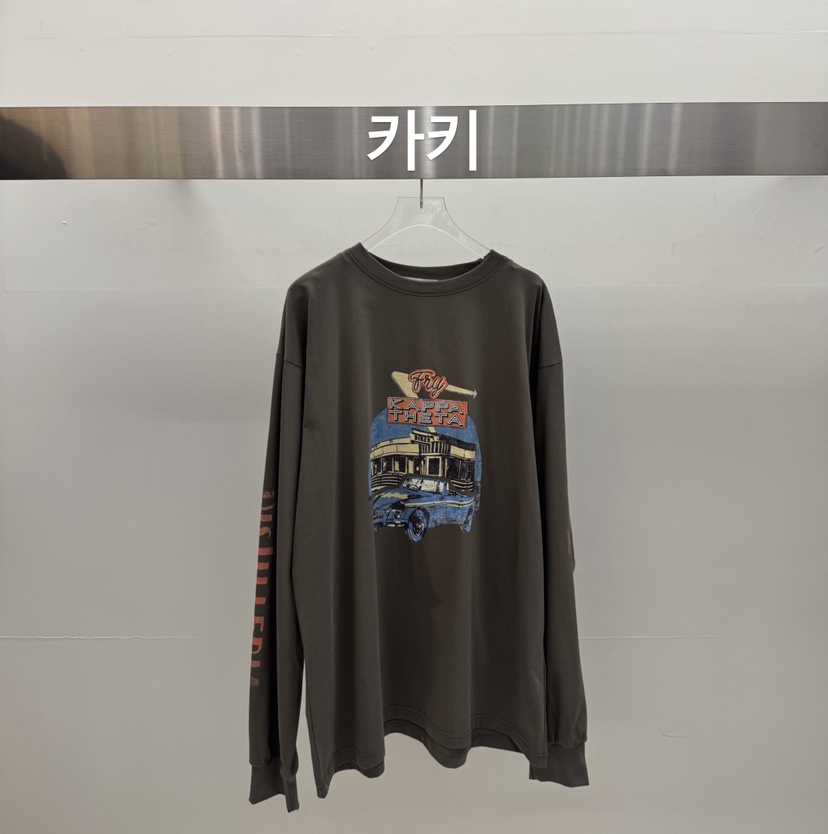 AMOOD韓國直郵實拍女士新品推薦時尚26春夏職業人氣長袖T恤AMOOD長袖T恤圖色3