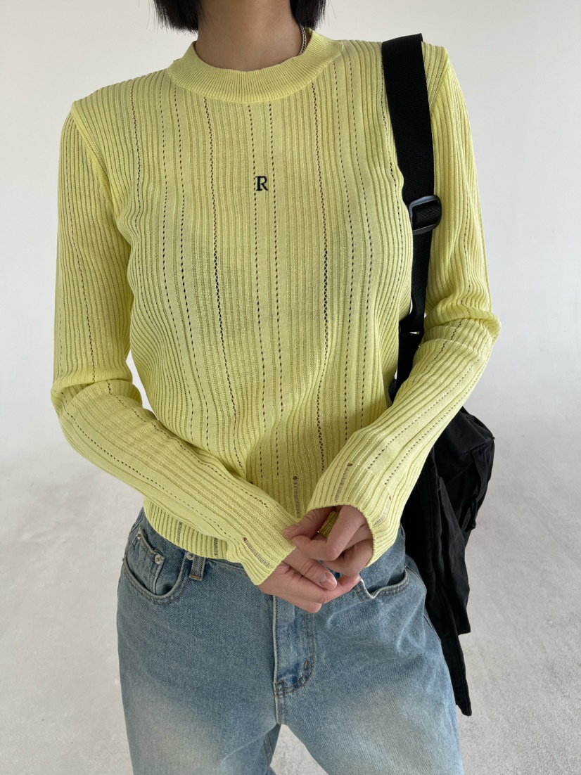 REIZ韓國代購女士新品26春夏職業推薦熱賣休閑時尚針織衫REIZ針織衫