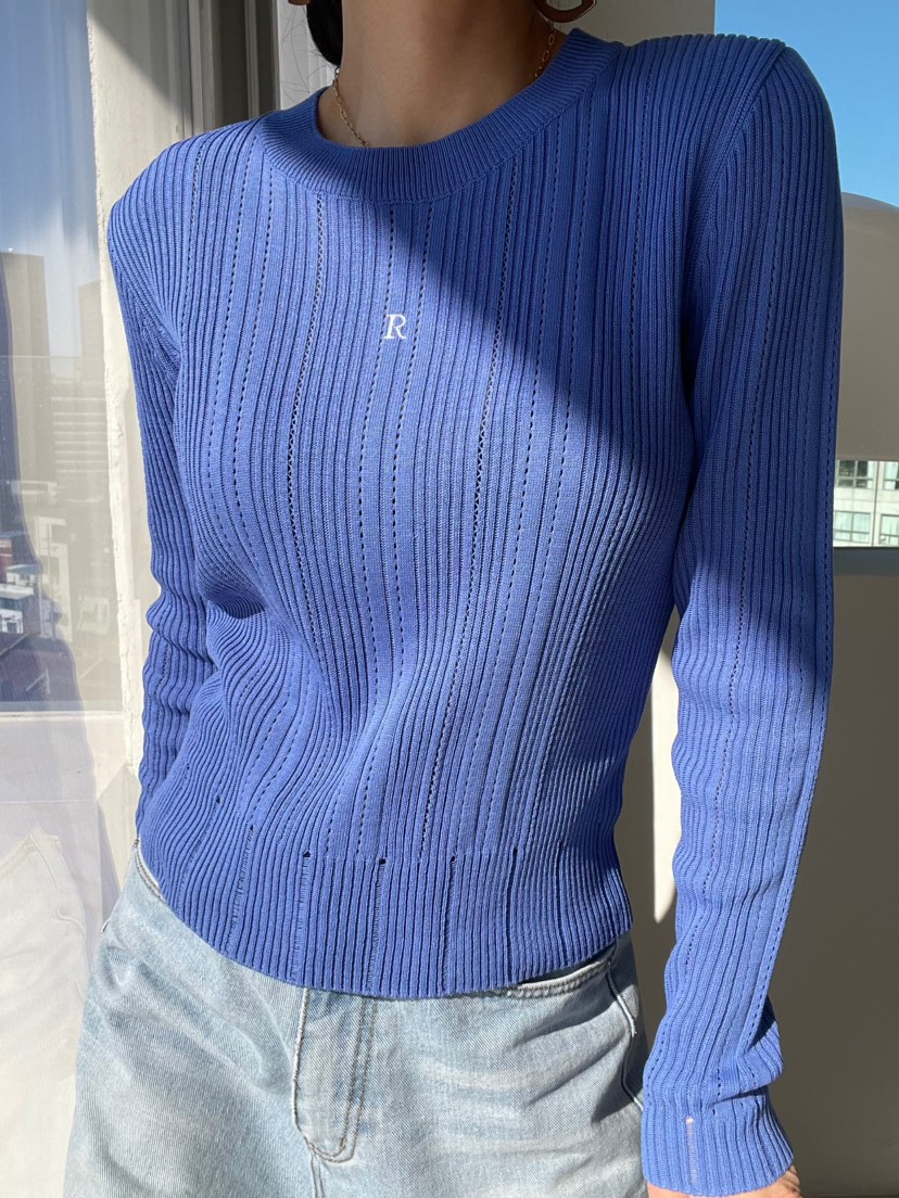 REIZ韓國代購女士新品26春夏職業推薦熱賣休閑時尚針織衫REIZ針織衫