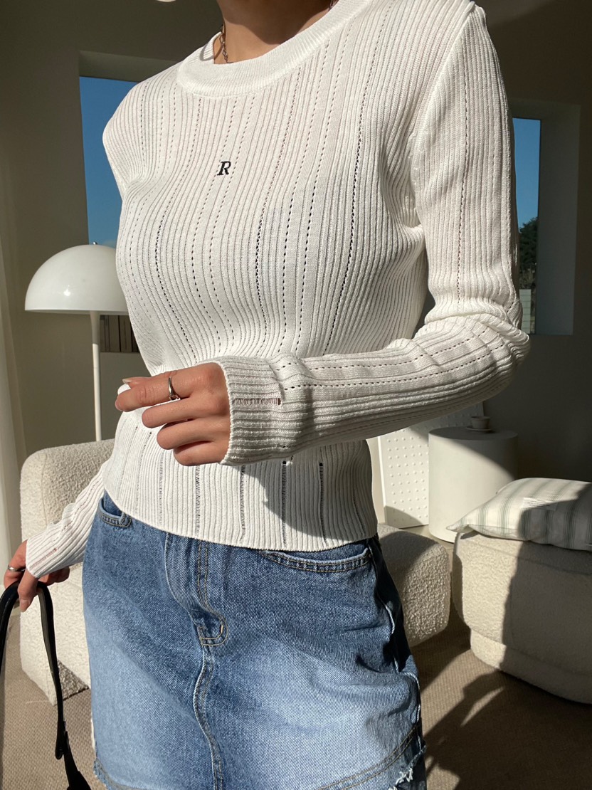 REIZ韓國代購女士新品26春夏職業推薦熱賣休閑時尚針織衫REIZ針織衫