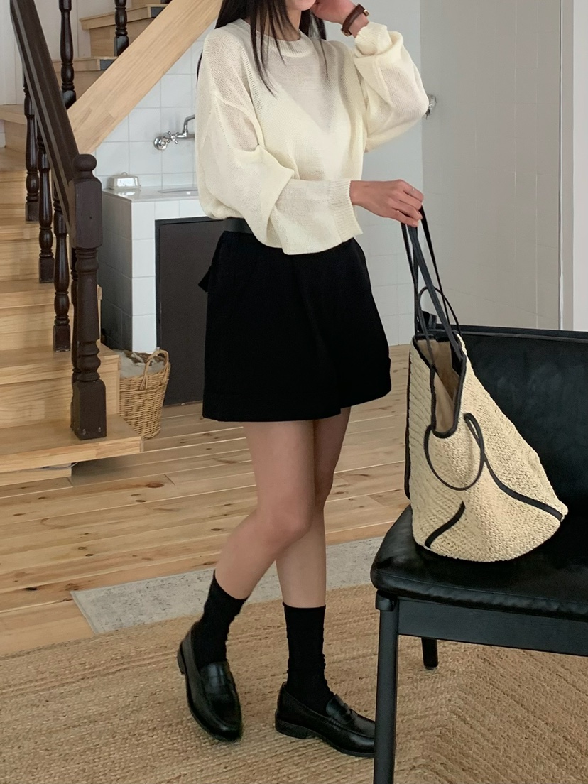 BLEECKER韓國直郵實拍女士新品休閑時尚推薦熱賣人氣短褲BLEECKER短褲