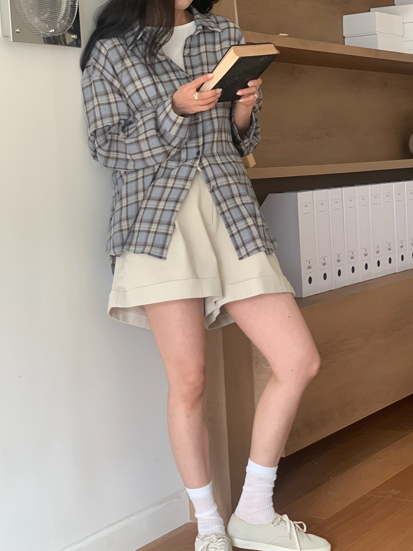 BLEECKER韓國直郵實拍女士新品休閑時尚推薦熱賣人氣短褲BLEECKER短褲